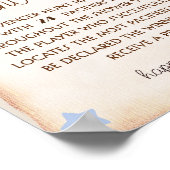 Poster Bear baby shower pacifier chasse signe de jeu (Coin)