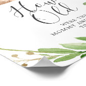 Poster Bear Baby shower Quel Âge Ont-Ils Joué (Coin)