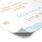 Poster Bear Balloon First Birday Jalon Signal (Coin)