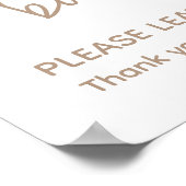 Poster Bear Balloons Livre de Baby shower moderne pour bé (Coin)