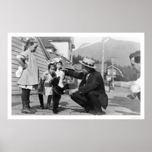 Poster Bear Cub Showoff Alaska 1915 (Devant)