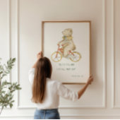 Poster Bear Cute Bible Verset Mur Art Imprimer