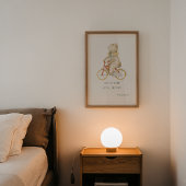 Poster Bear Cute Bible Verset Mur Art Imprimer