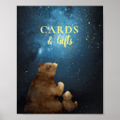 Poster Bear Cute Twinkle Little Star Cartes Cadeaux (Devant)