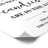 Poster Bear Greenery Combien de bonbons de douche Jeu (Coin)