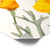 Poster Bear Hugging California Map Poppies Custom (Coin)