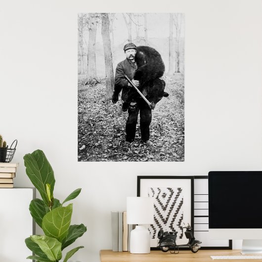 Poster Bear Hunter, 1909 (Bureau à domicile)
