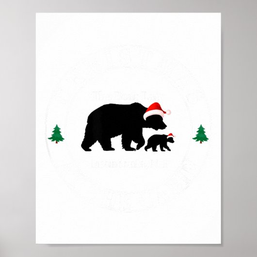 Poster Bear Lair New Hampshire Christmas (Devant)