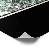 Poster Bear Lake Idaho - Utah De L'Espace Carte Satellite (Coin)