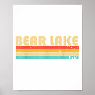 Poster BEAR LAKE UTAH Fun Fishing Camping été