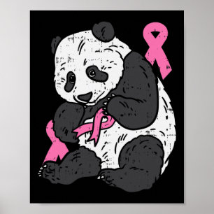 Poster Bear Pink Ribbon Soutien à la sensibilisation au c