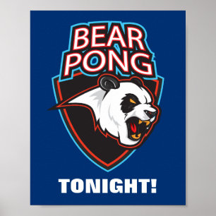 Poster Bear Pong Beer Pong