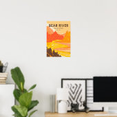Poster Bear River State Park Wyoming Vintage (Bureau à domicile)