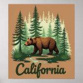 Poster Bear Sanctuary californie (Devant)