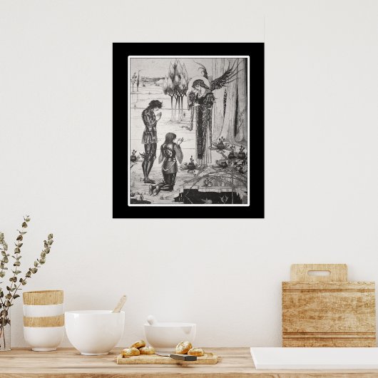 Poster Beardsley King Arthur (Cuisine)