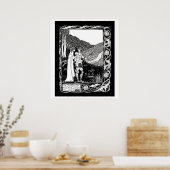 Poster Beardsley Lancelot et l'affiche des sorcières (Cuisine)