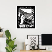 Poster Beardsley Lancelot et l'affiche des sorcières (Bureau à domicile)