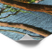 Poster Beardsley Park Vue sur le pont de pierre (Coin)