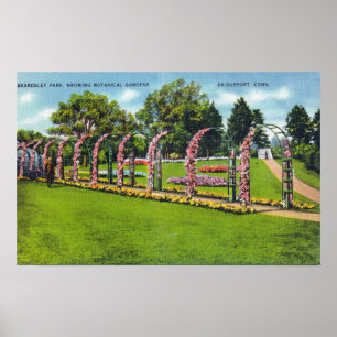 Poster Beardsley Park Vue sur les jardins botaniques
