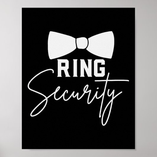 Poster Bearer Ring Fête de mariage Escadron de sécurité D (Devant)
