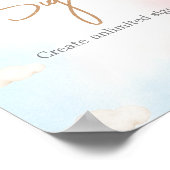 Poster Bearly Wait Bear Balloon Gender Reveal Sign (Coin)