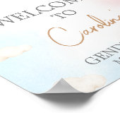 Poster Bearly Wait BearBalloon Gender Reveal Welcome Sign (Coin)