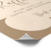 Poster Bearly Wait Beige Baby Shower Diaper Raffle (Coin)