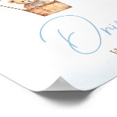 Poster Bearly Wait Blue Hot Air Balloon Bébé Boissons (Coin)