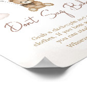 Poster Bearly Wait Brown Balloon Ne pas dire Baby (Coin)