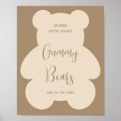 Poster Bearly Wait Guess How Many Gummy Bears (Devant)