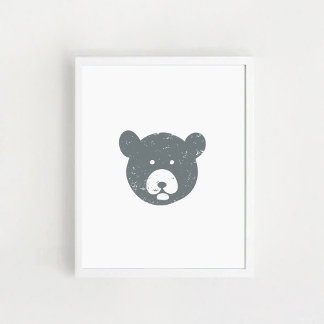Poster Bear's face