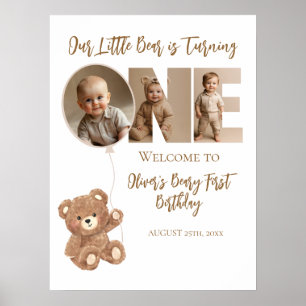 Poster Beary Premier anniversaire Petit ours Bear Photo B