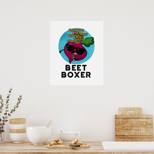 Poster Beatbox Funny Beatbox Veggie Pun (Cuisine)