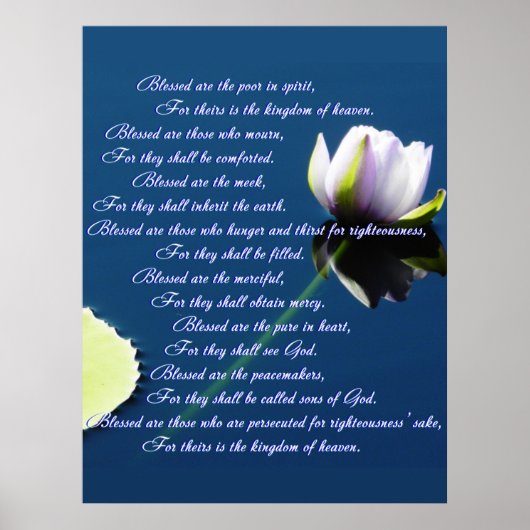 Poster Béatitudes (Devant)