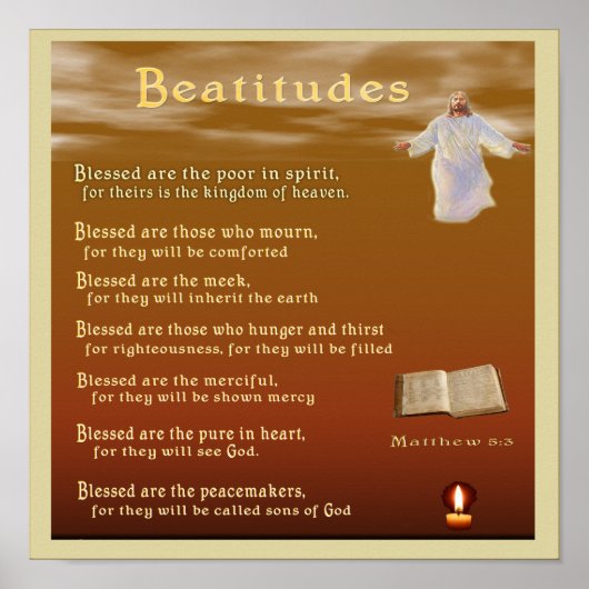 Poster Béatitudes (Devant)