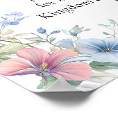 Poster Béatitudes série Blessé Pauvre dans l'esprit Impri (Coin)