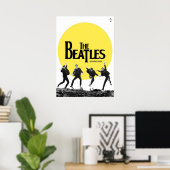Poster beatles, rock classique, groupe vintage, musique b (Bureau à domicile)