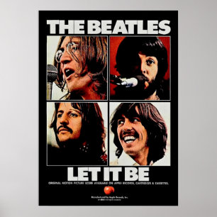 Poster beatles, rock classique, groupe vintage, musique b