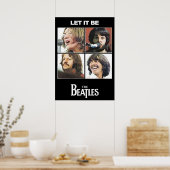 Poster beatles, rock classique, groupe vintage, musique b (Cuisine)