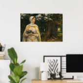Poster Beatrice par John William Waterhouse (Bureau à domicile)