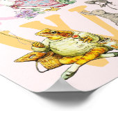 Poster Béatrix de couleur mignonne Potter Alphabet Nurser (Coin)