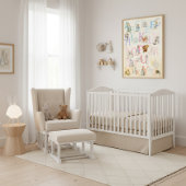 Poster Béatrix de couleur mignonne Potter Alphabet Nurser