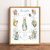 Poster Beatrix Potter Birth Stats Nursery Art