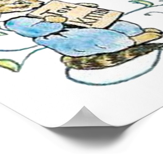 Poster Beatrix Potter Birth Stats Nursery Art (Coin)