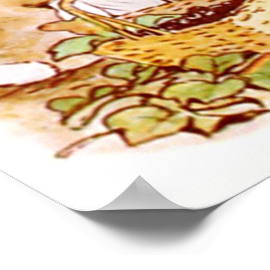 Poster Beatrix Potter du conte de Peter Rabbit (Coin)