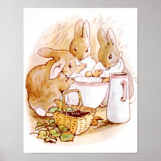 Poster Beatrix Potter du conte de Peter Rabbit (Devant)