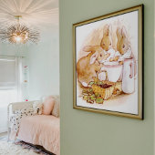 Poster Beatrix Potter du conte de Peter Rabbit
