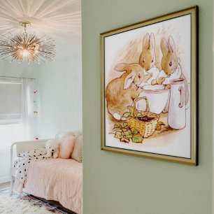 Poster Beatrix Potter du conte de Peter Rabbit