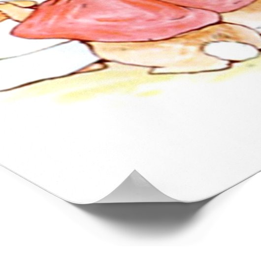 Poster Beatrix Potter du conte de Pierre le lapin (Coin)