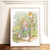 Poster Beatrix Potter du conte de Pierre le lapin